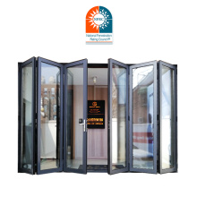 California architectural residential project storefront commercial thermal break aluminum glass folding doors